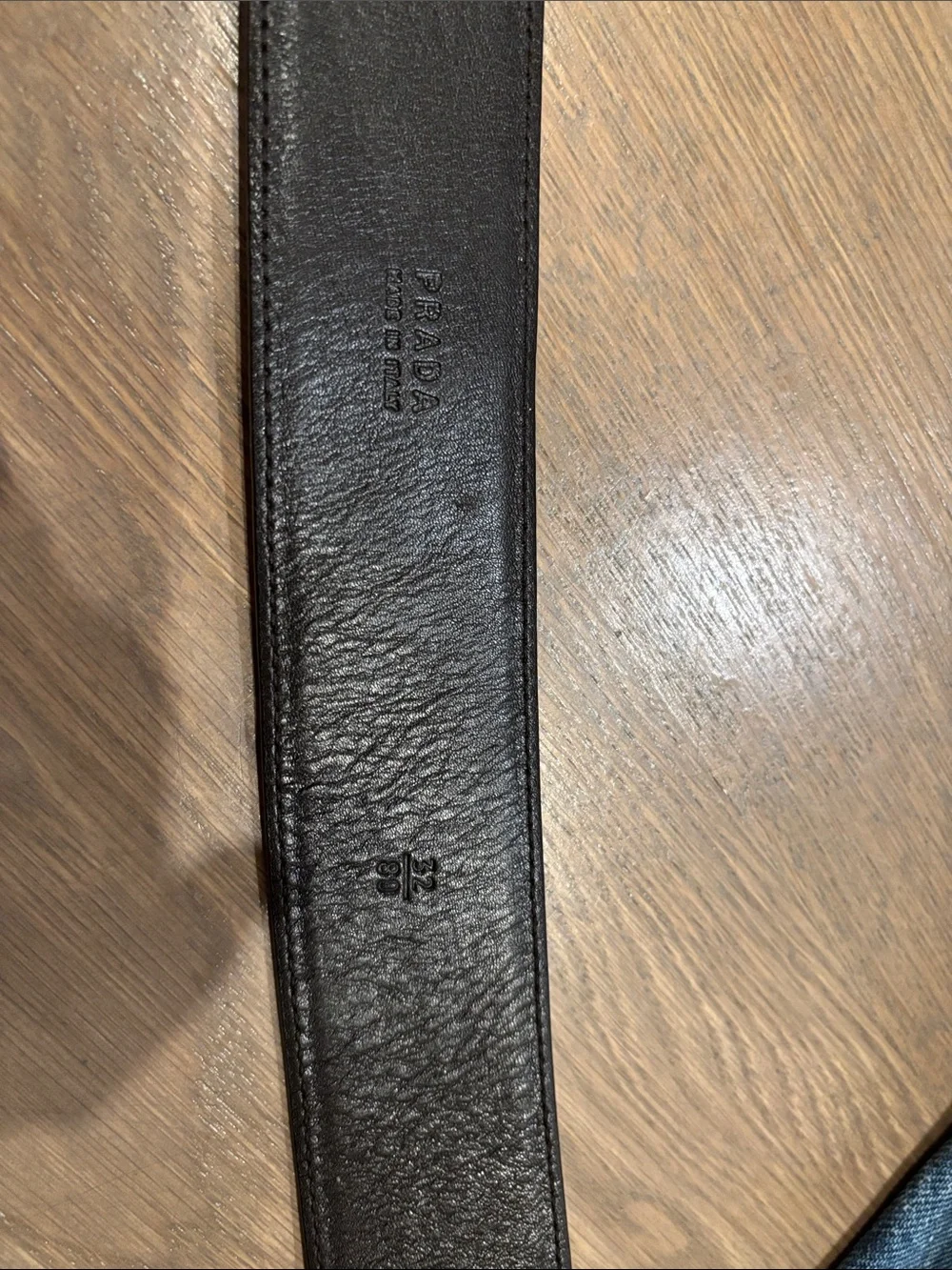 PRADA Womens Vintage leather belt